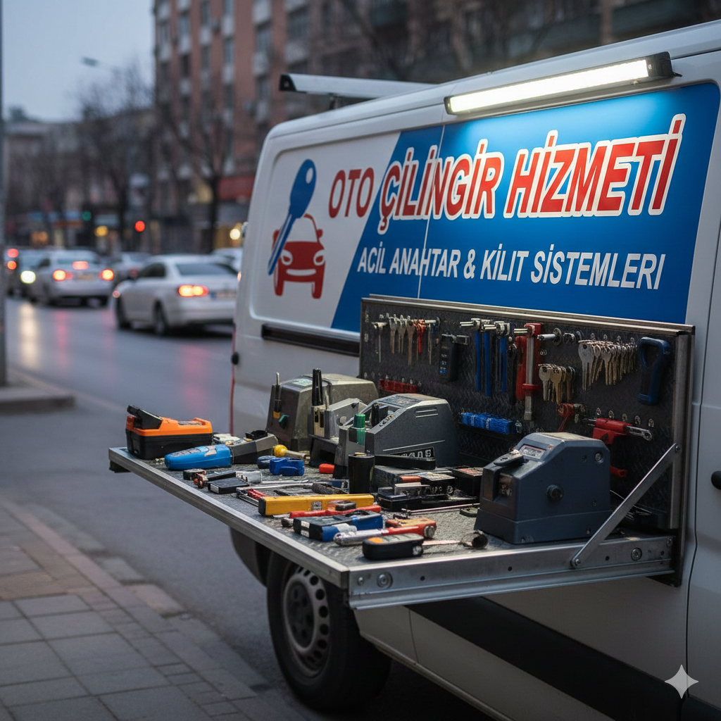 Kemalpaşa oto çilingir ekibi araç anahtarı hazırlıyor